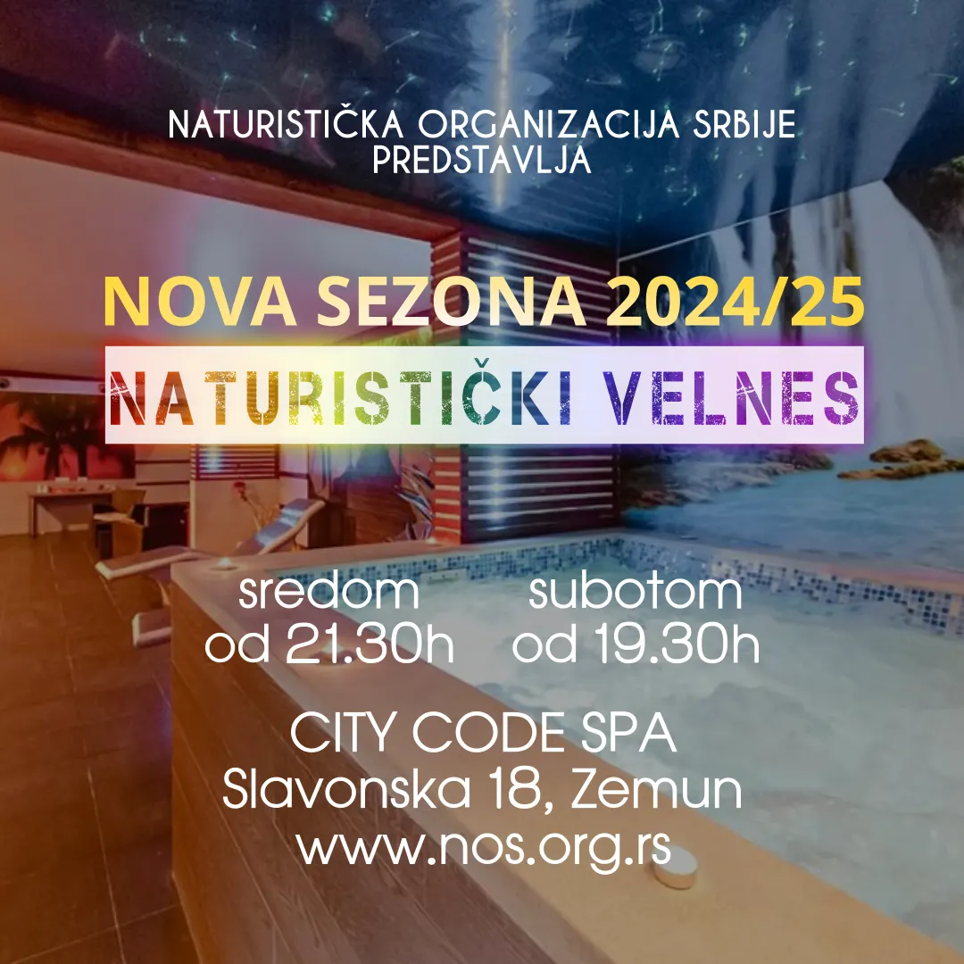 Od oktobra otvaramo novu sezonu redovnih naturističkih velnes termina u  City Code Spa u Zemunu